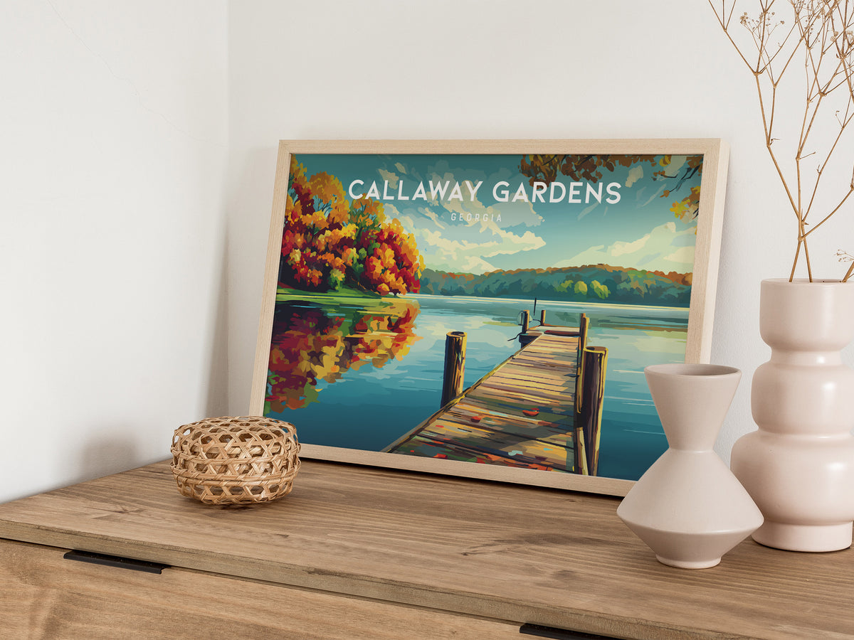 Callaway Gardens, Georgia Landscape Poster | Vacation Wall Art Framed or Unframed — 12x18 in