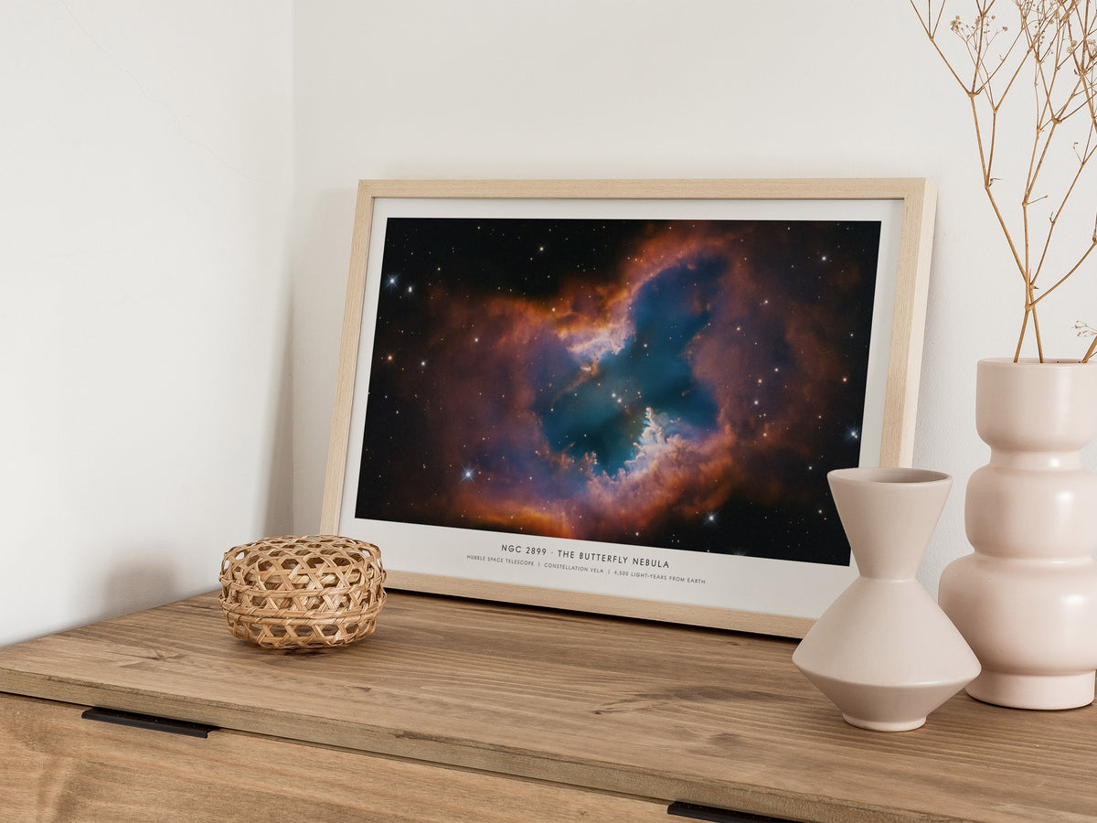 Ngc 2899 · the Butterfly Nebula Landscape Poster | Hubble Space Telescope Astronomy Print NASA Space Photography Wall Art — 1
