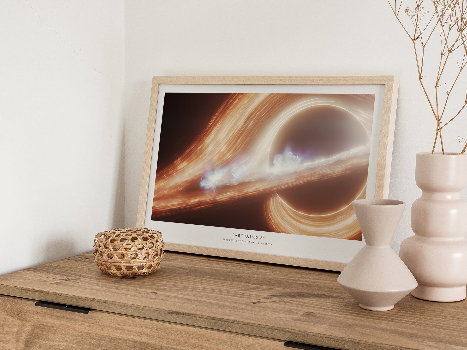 Sagittarius A* Landscape Poster | NASA Space Photography Wall Art — 12x18 in