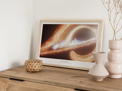 Sagittarius A* Landscape Poster | NASA Space Photography Wall Art — 12x18 in