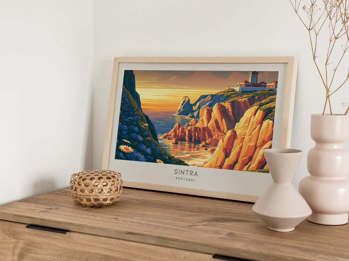 Sintra Landscape Matte Border Poster | Portugal Travel Wall Art — 12x18 in