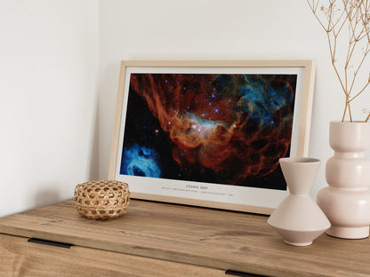Cosmic Reef Landscape Poster | NGC 2014 · Large Magellanic Cloud Galaxy Wall Art NASA Space Photography — 12x18 in