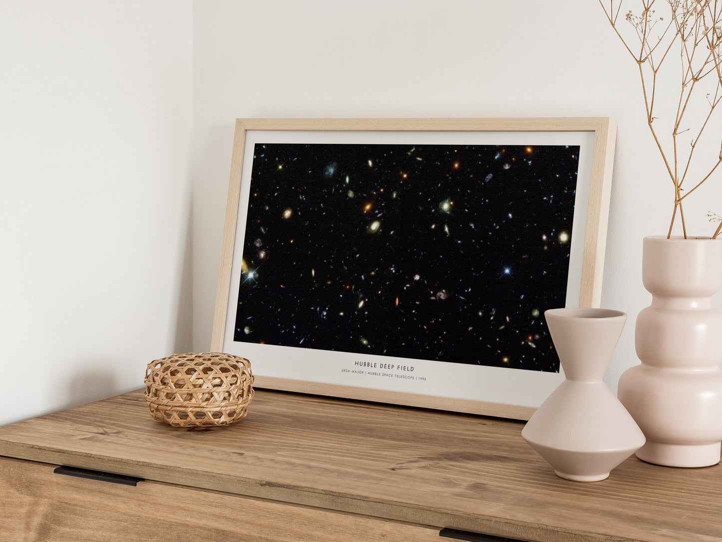 Hubble Deep Field Landscape Poster | Ursa Major NASA Astronomy Print Space Photography Wall Art — 12x18 in