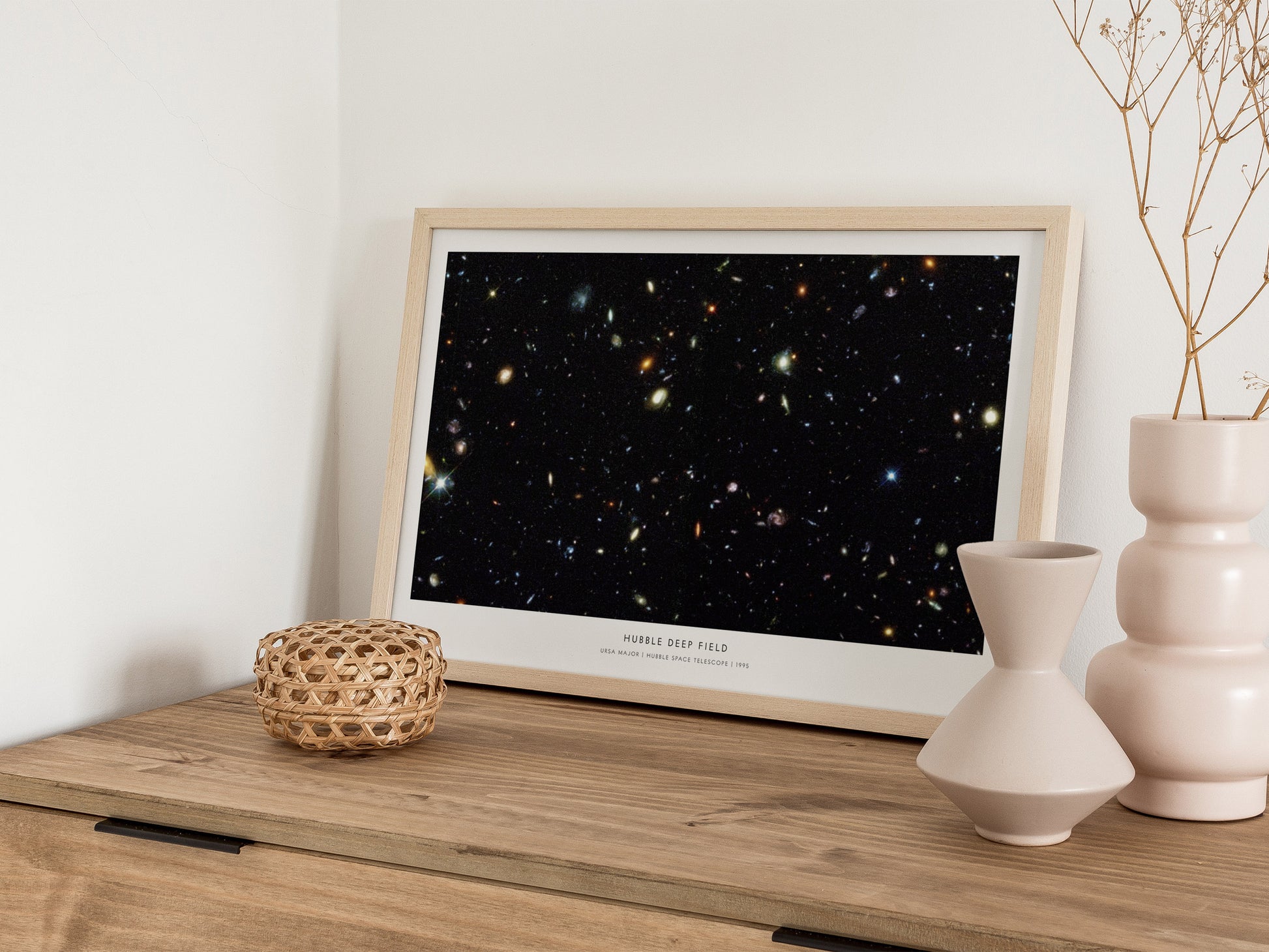 Hubble Deep Field Landscape Poster | Ursa Major NASA Astronomy Print Space Photography Wall Art — 12x18 in