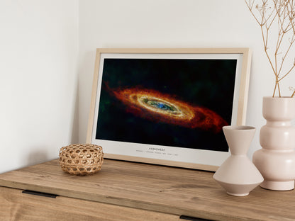 Andromeda Landscape Poster | Messier 31 Galaxy Wall Art NASA Space Photography Print — 12x18 in