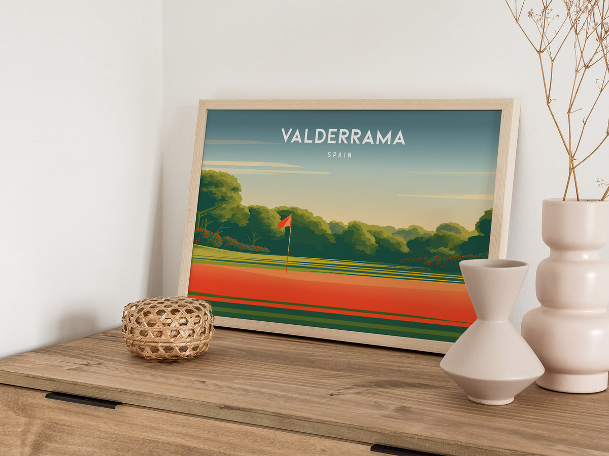Valderrama Landscape Poster | Spain Golf Course Print & Golfer Gift Wall Art — 12x18 in