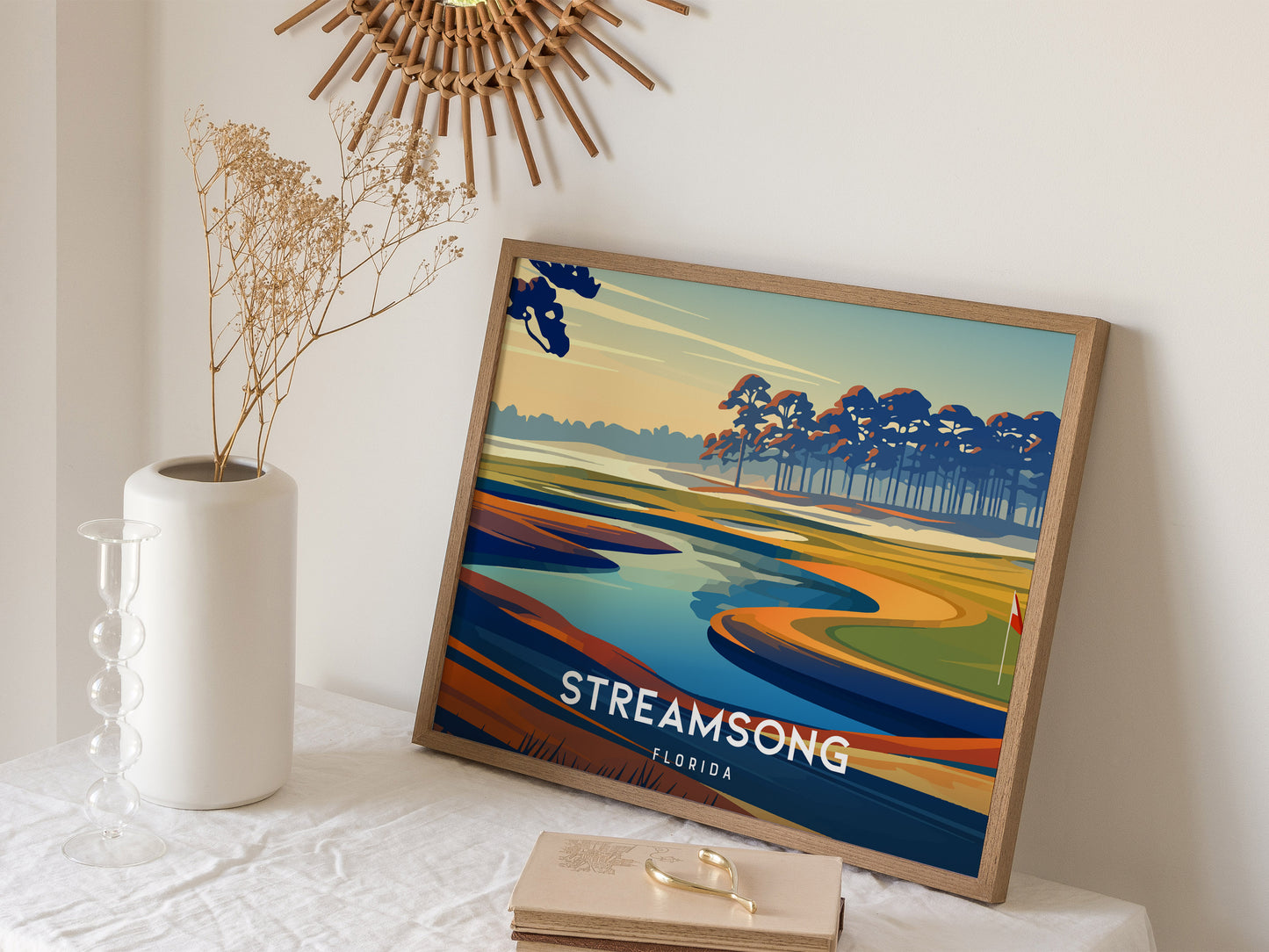 Streamsong, Florida Landscape Poster | Golf Wall Art & Framed or Unframed Wall Art — 16x20 in