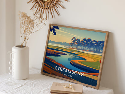 Streamsong, Florida Landscape Poster | Golf Wall Art & Framed or Unframed Wall Art — 16x20 in
