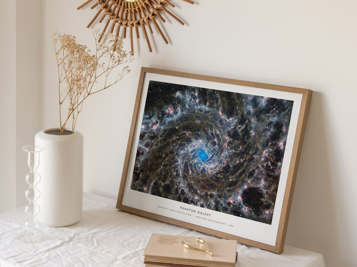 PHANTOM GALAXY Landscape Poster | NASA Space Photography Wall Art — 16x20 in