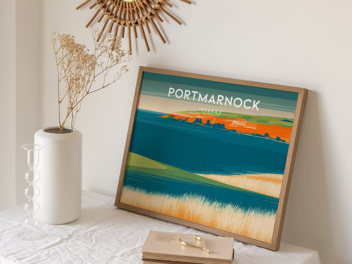 Portmarnock, Ireland Landscape Poster | Golf Course Print & Country Club Decor Wall Art — 16x20 in