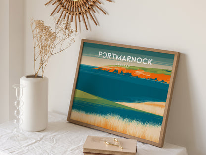 Portmarnock, Ireland Landscape Poster | Golf Course Print & Country Club Decor Wall Art — 16x20 in