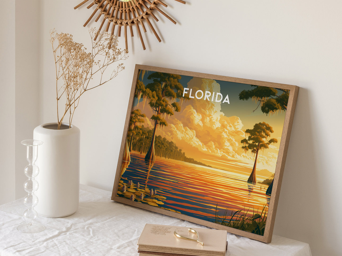 Florida Landscape Poster | Travel Wall Art — 16x20 in