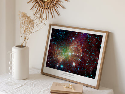 Dumbbell Nebula Landscape Poster | Messier 27 NASA Space Photography Astronomy Print — 16x20 in