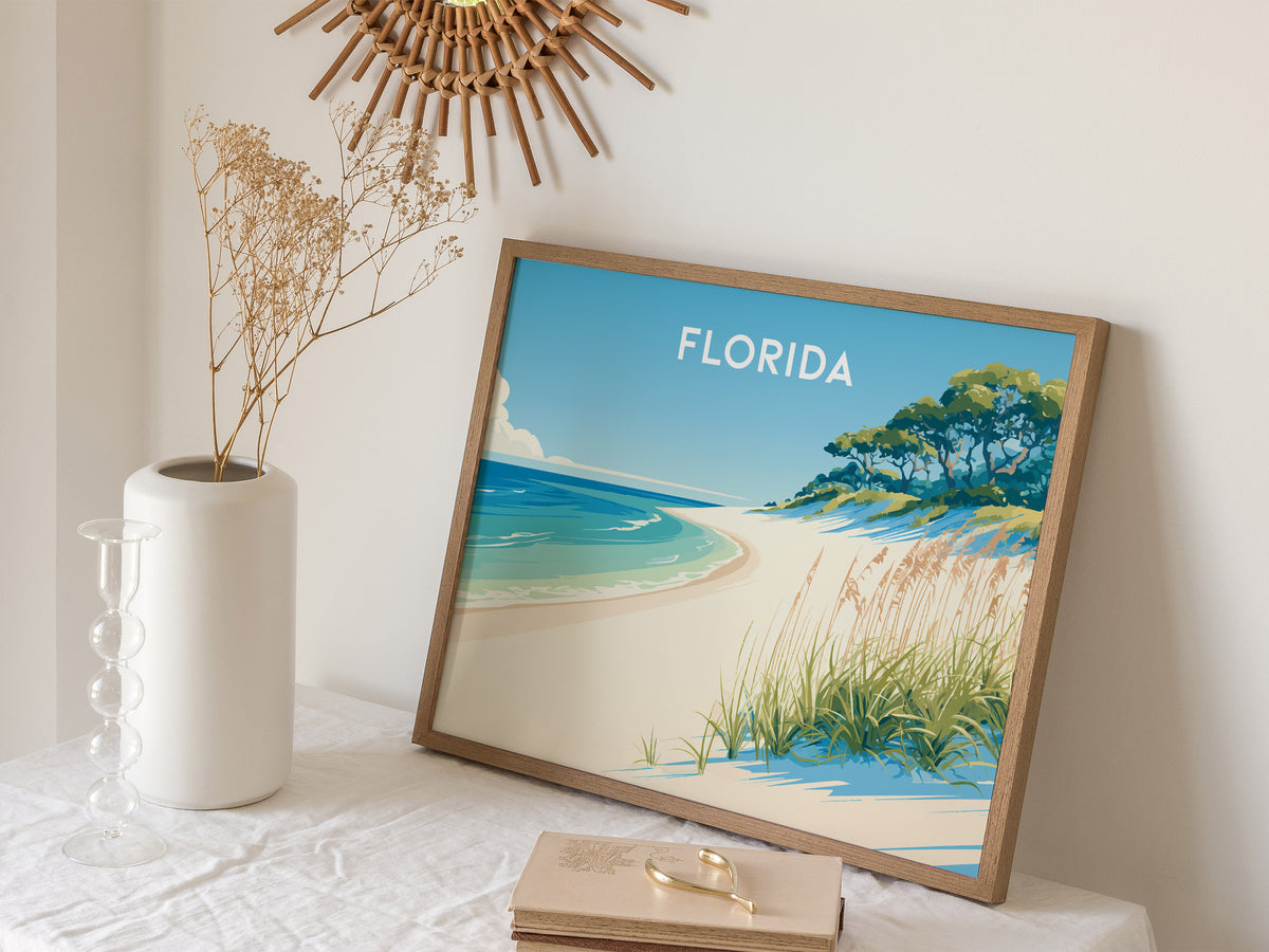 Florida Landscape Poster | Travel Wall Art — 16x20 in