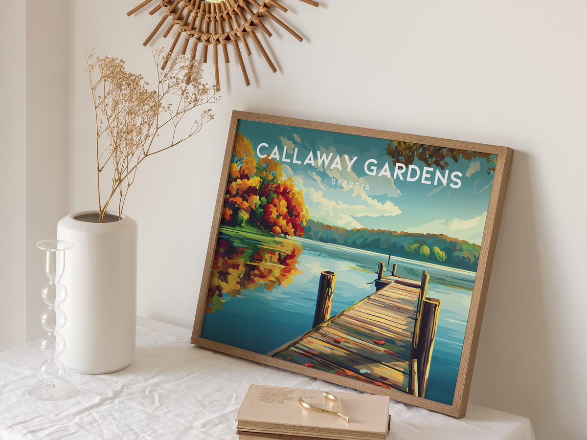 Callaway Gardens, Georgia Landscape Poster | Vacation Wall Art Framed or Unframed — 16x20 in