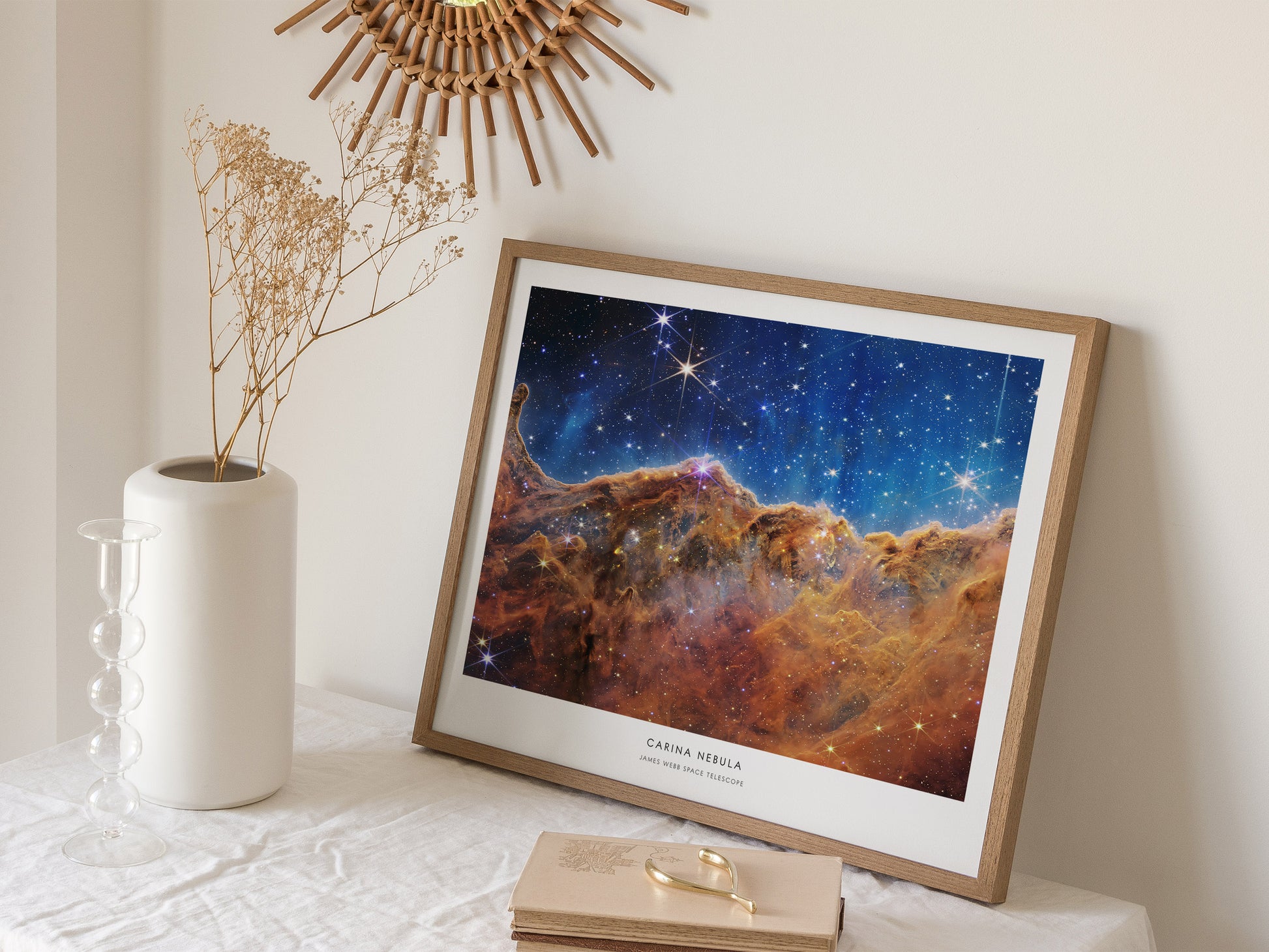 Carina Nebula Landscape Poster | NASA Space Photography Wall Art — 16x20 in
