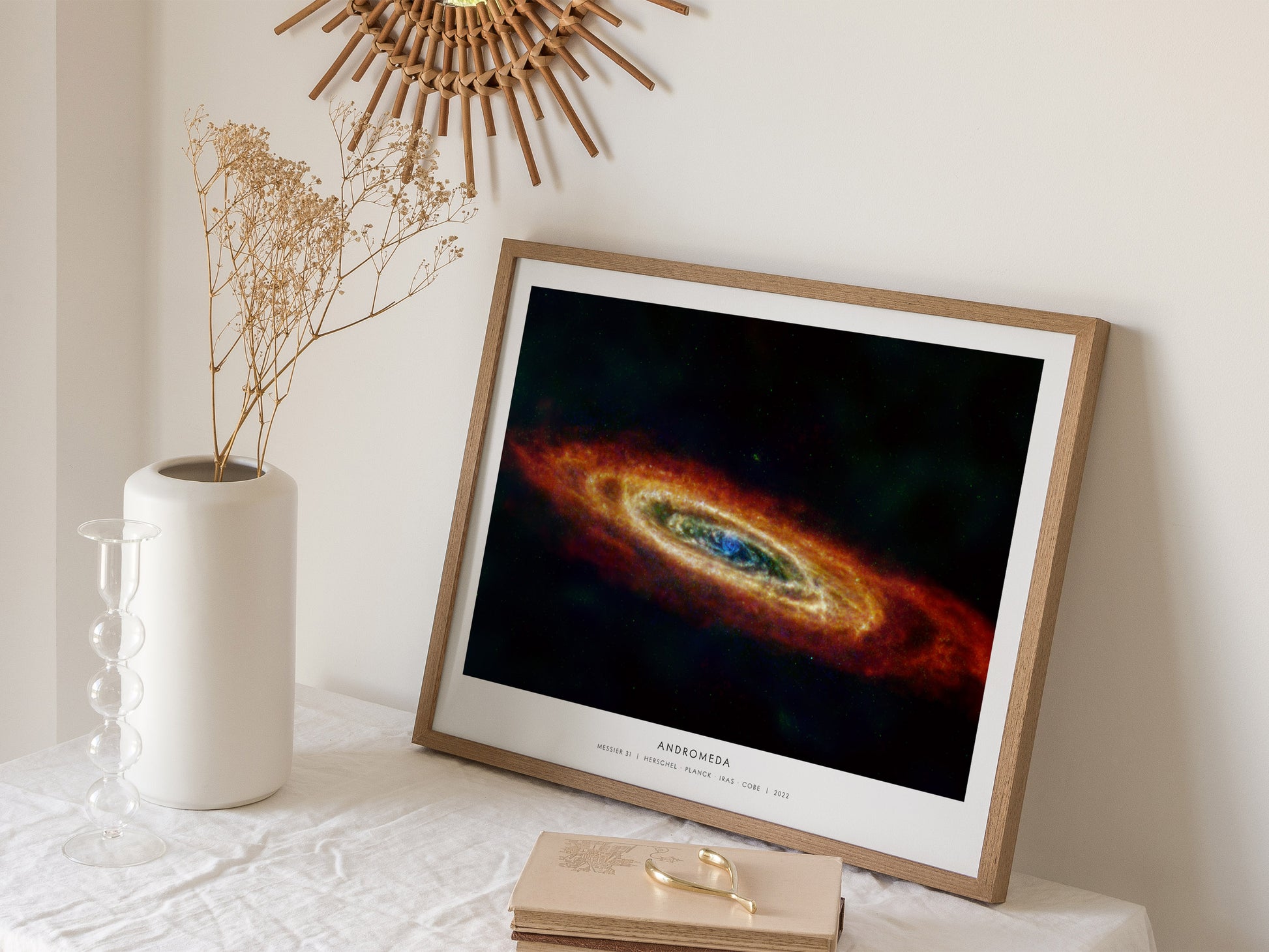 Andromeda Landscape Poster | Messier 31 Galaxy Wall Art NASA Space Photography Print — 16x20 in