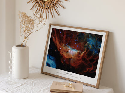Cosmic Reef Landscape Poster | NGC 2014 · Large Magellanic Cloud Galaxy Wall Art NASA Space Photography — 16x20 in