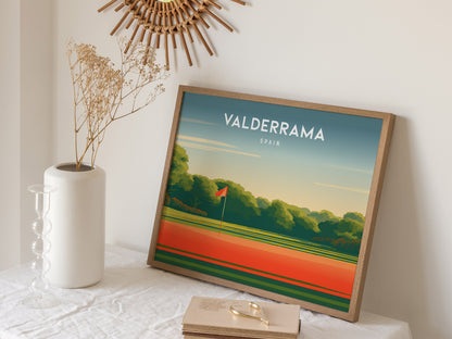 Valderrama Landscape Poster | Spain Golf Course Print & Golfer Gift Wall Art — 16x20 in