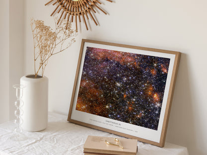Sagittarius B2 Landscape Poster | NASA Star-forming Cloud · Milky Way Center Galaxy Wall Art — 16x20 in