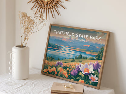 Chatfield State Park Landscape Poster | Littleton, Colorado Vacation Wall Art — 16x20 in