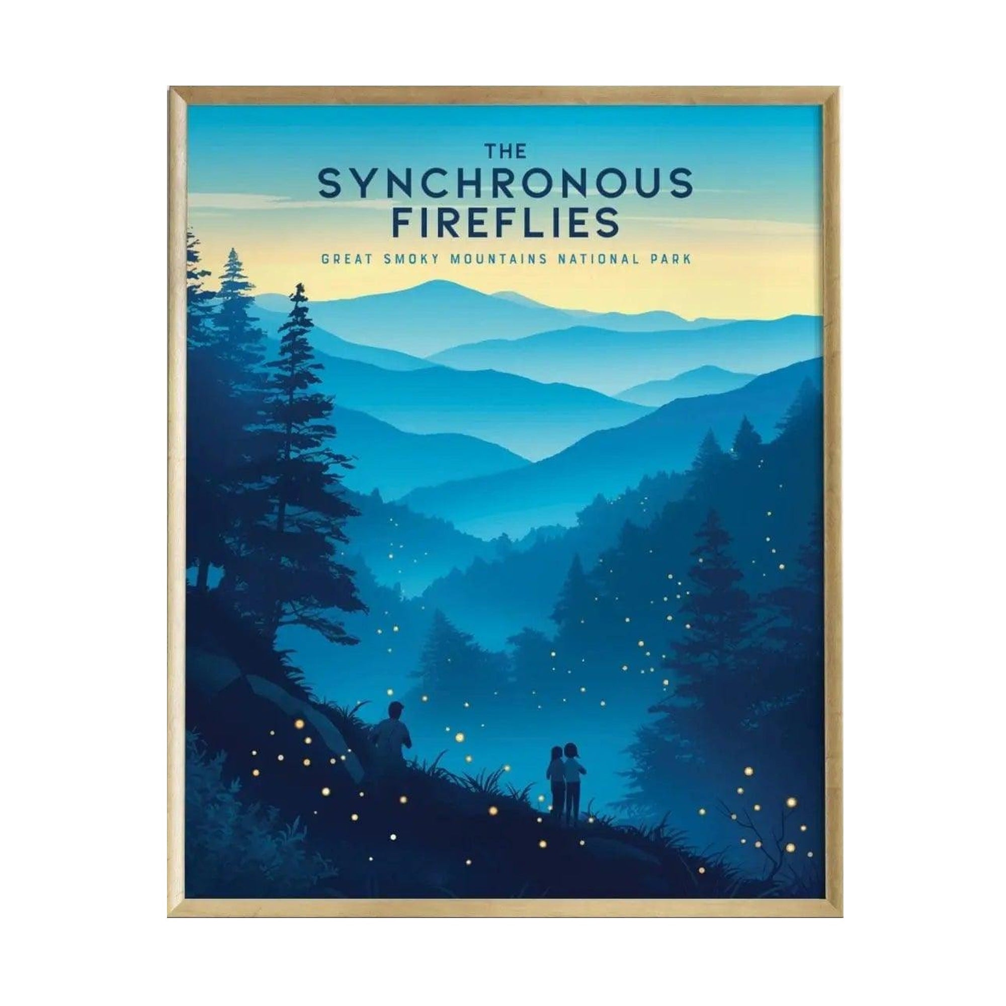 Synchronous Fireflies Poster | Great Smoky Mountains Wall Art