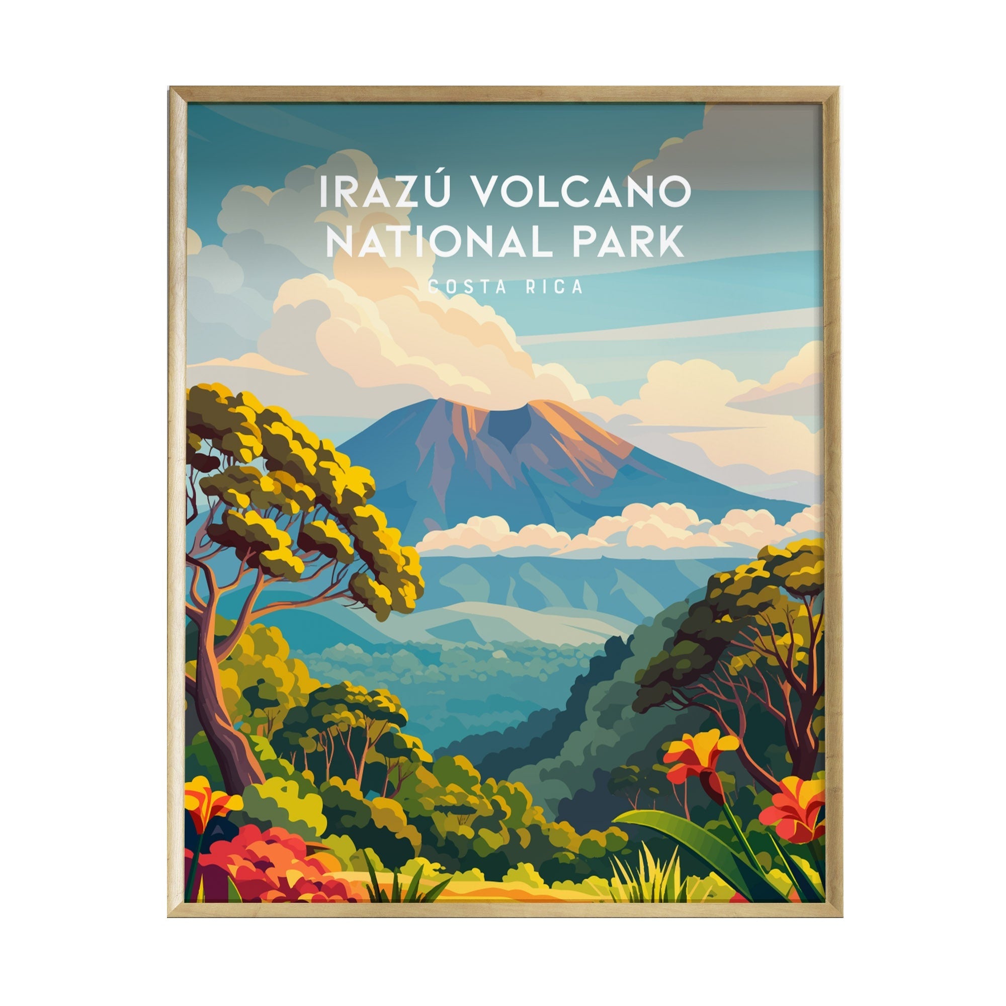 Irazú Volcano National Park, Costa Rica Poster | Crater Lake