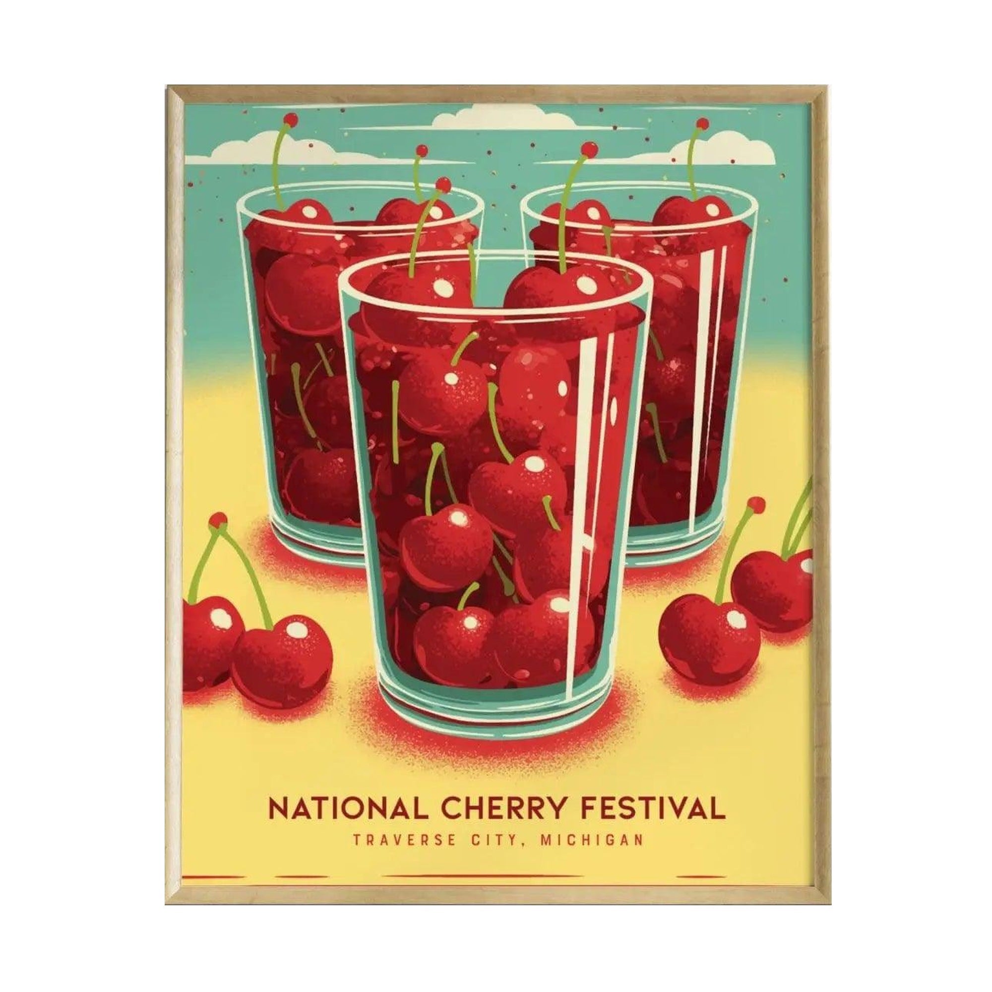 National Cherry Festival Poster | Traverse City Michigan Print