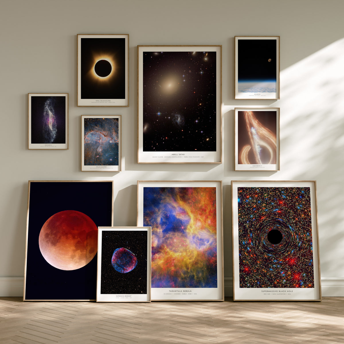 NASA Space Collection Gallery Wall | Set of 6 | Curated Gallery Wall Art Bundle