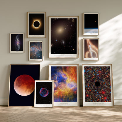 NASA Space Collection Gallery Wall | Set of 6 | Curated Gallery Wall Art Bundle