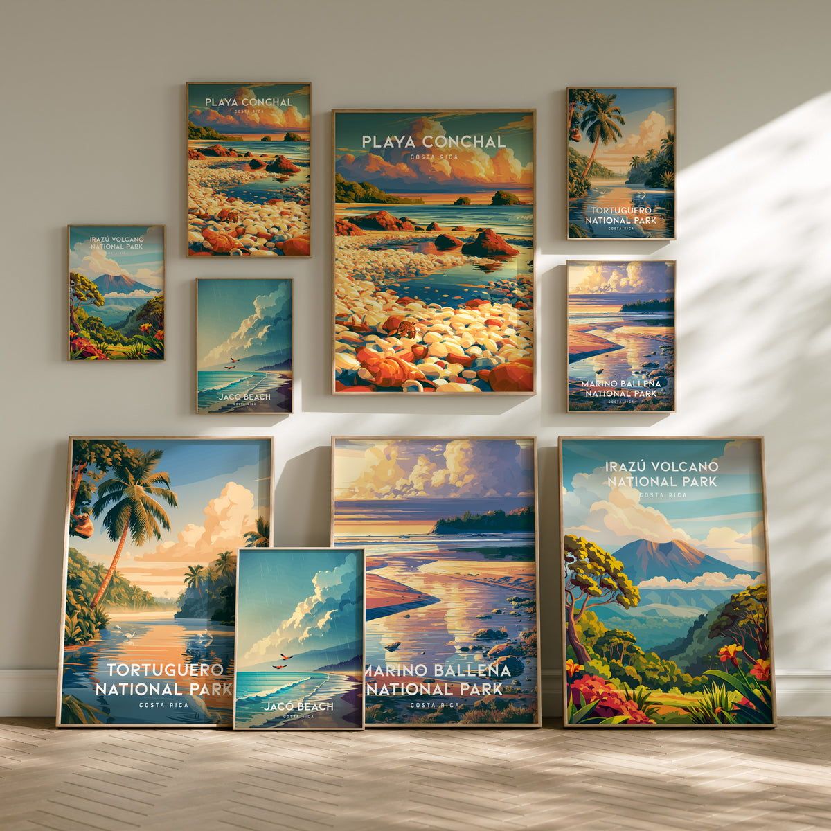 Costa Rica Travel Gallery Wall | Set of 5 | Travel Art Prints | Office Wall Art