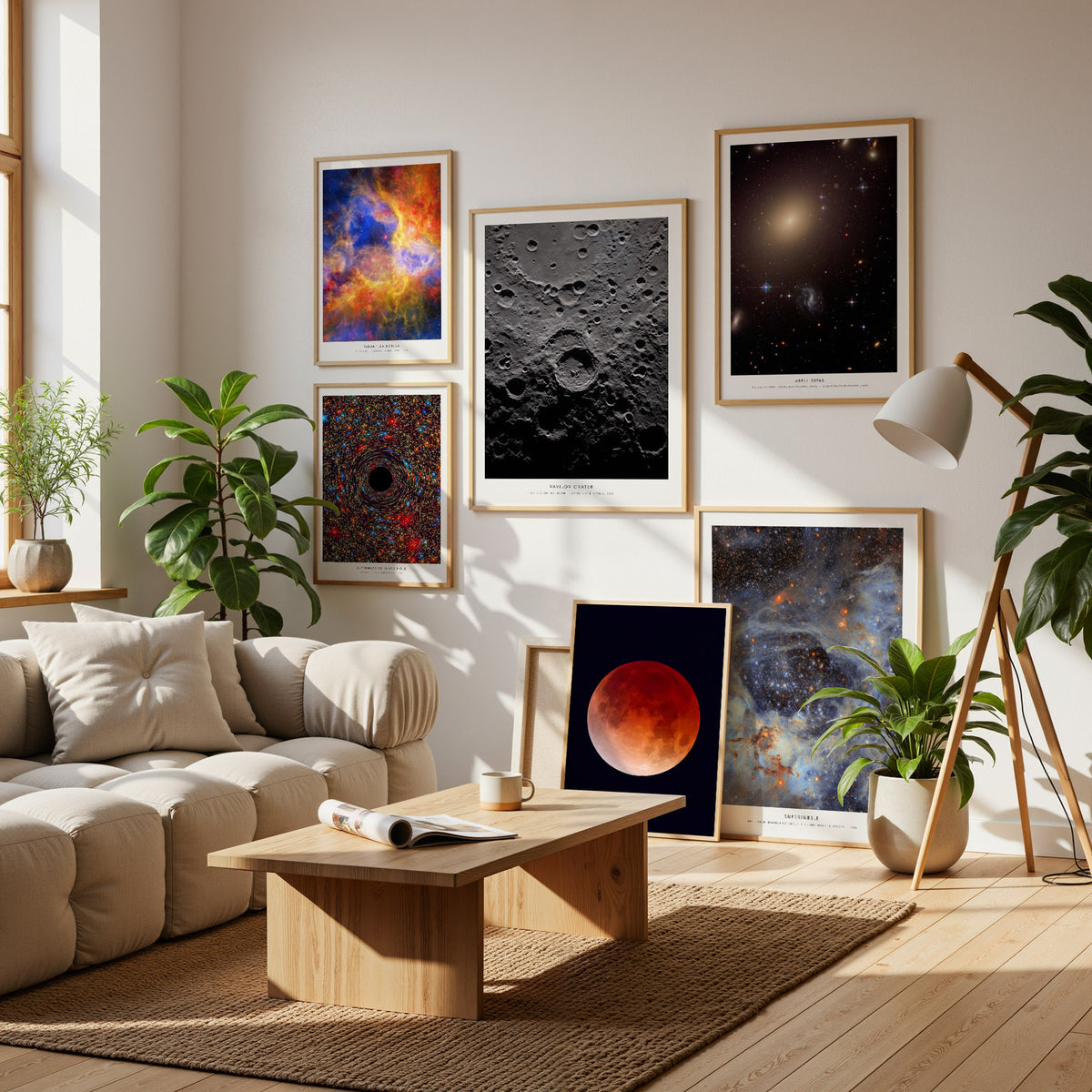 NASA Space Collection Gallery Wall | Set of 6 | Curated Gallery Wall Art Bundle