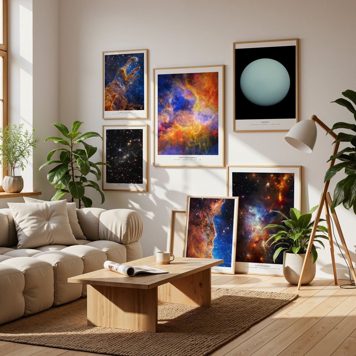 James Webb Space Telescope Gallery Wall | Set of 4 | Space Art Prints | Matching Prints