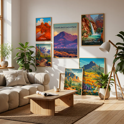 Arizona Travel Gallery Wall | Set of 8 | Travel Art Prints | Large Wall Set
