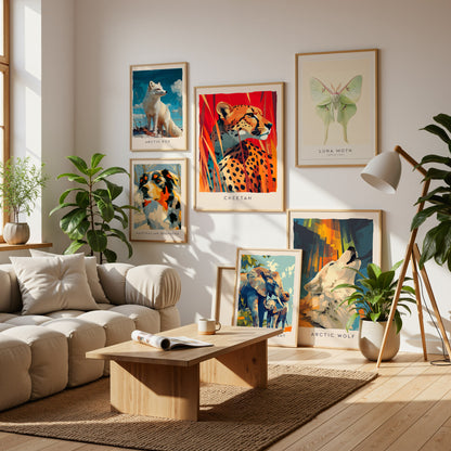 Wildlife Collection Gallery Wall | Set of 3 Framed Art Set | Curated Wall Decor