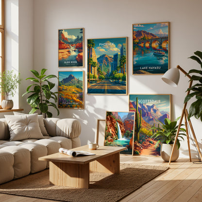 Arizona Travel Gallery Wall | Set of 3 | Travel Art Prints | Housewarming Gift