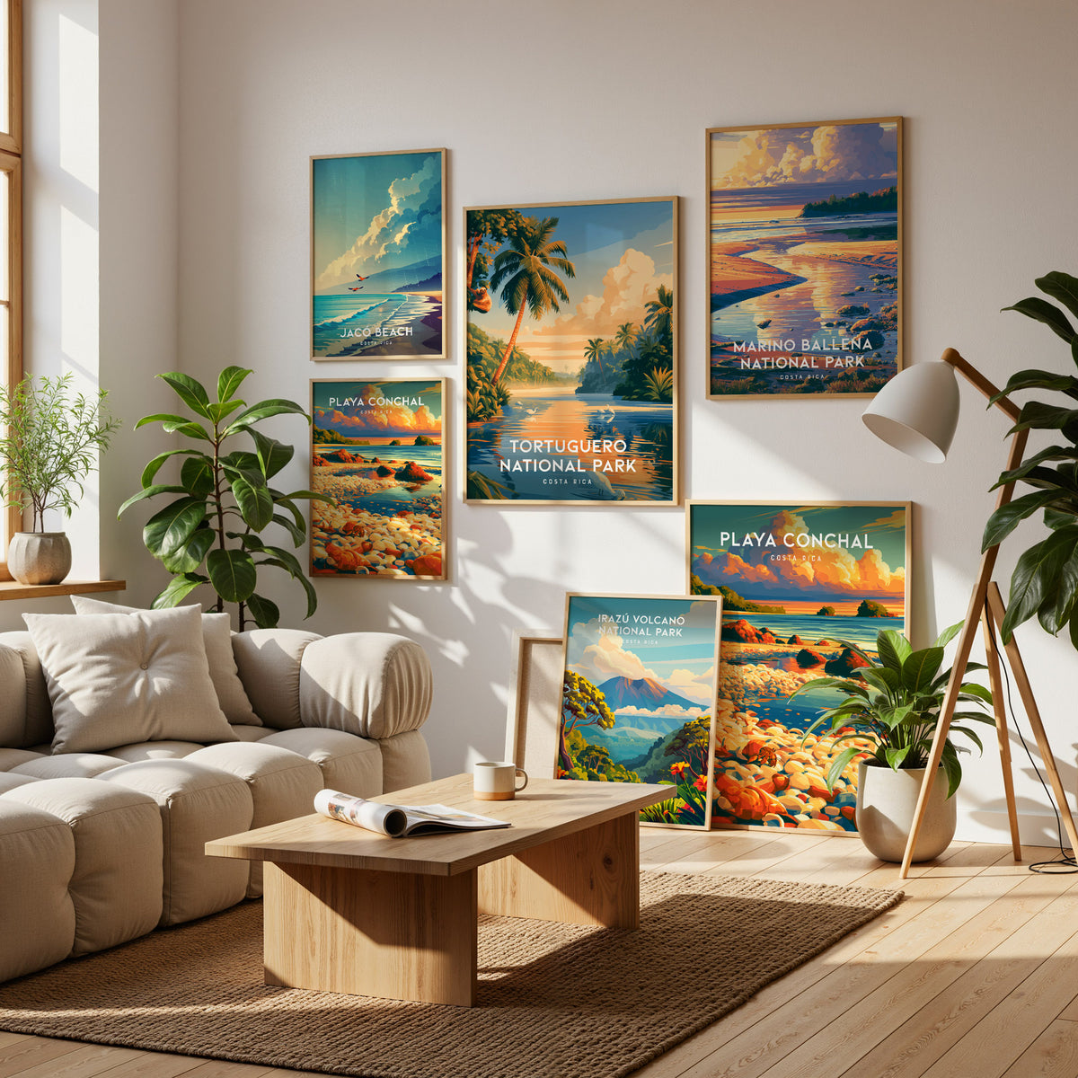 Costa Rica Travel Gallery Wall | Set of 5 | Travel Art Prints | Office Wall Art