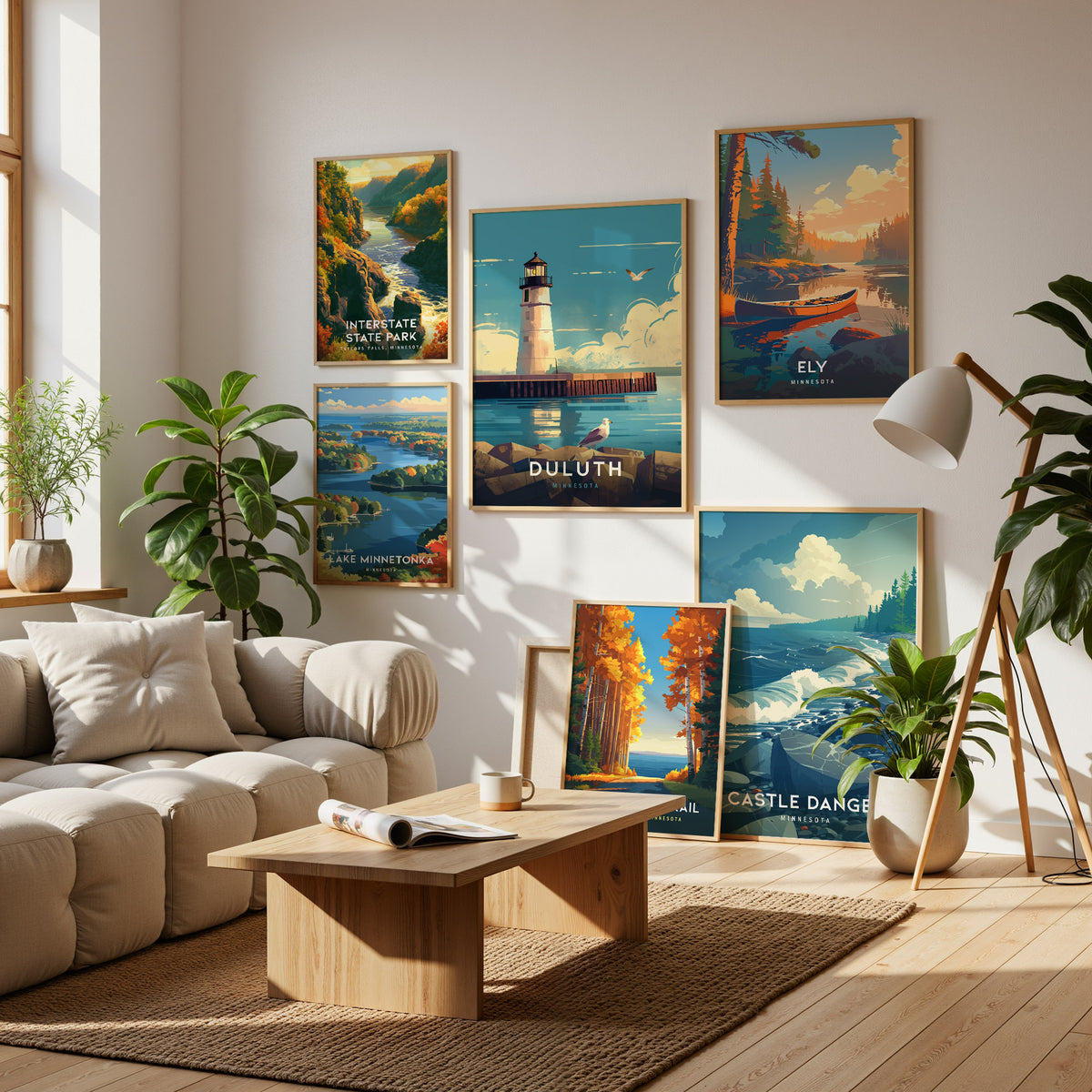 Minnesota Gallery Wall | Boundary Waters & Northeast | Set of 3 Framed Prints