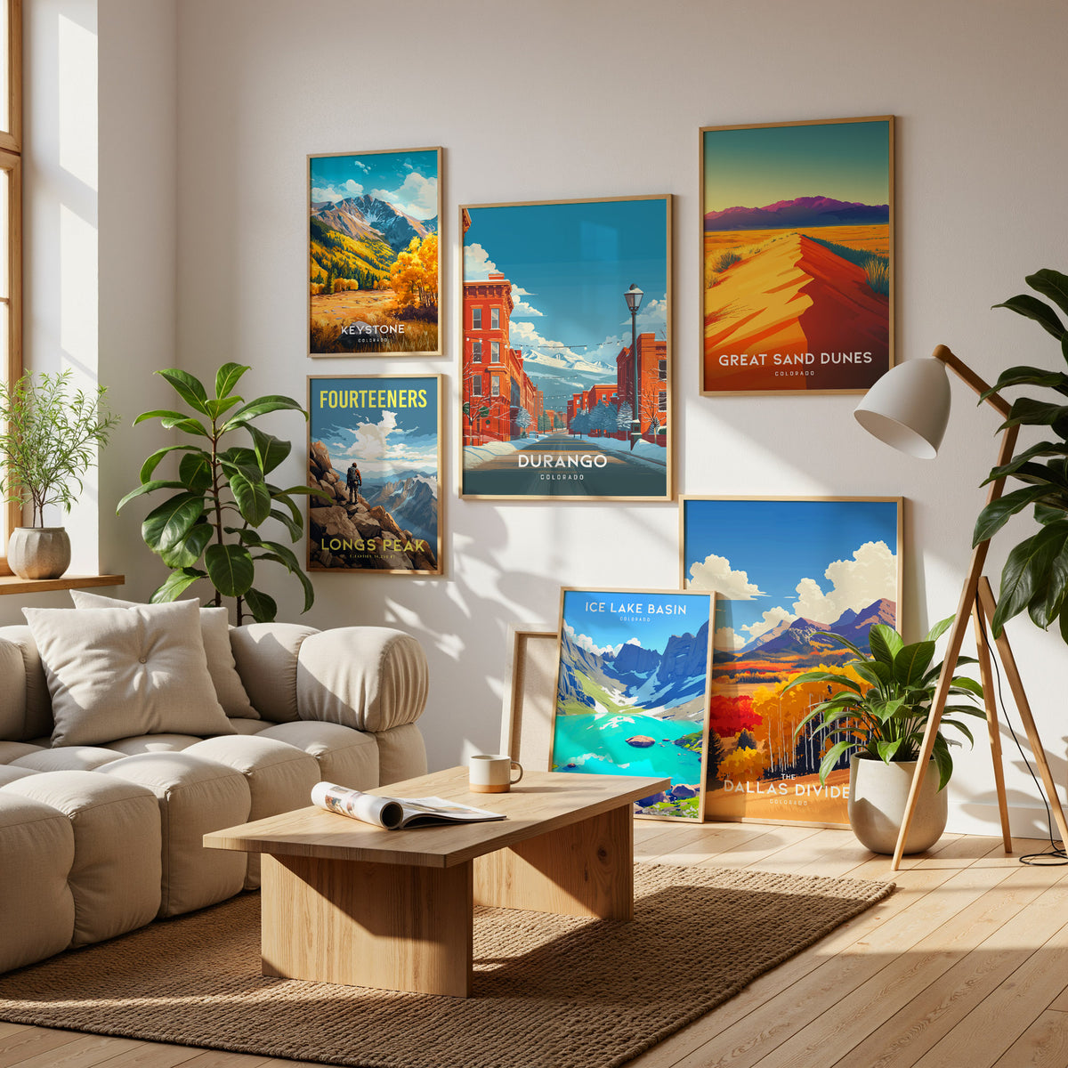 Colorado Travel Gallery Wall | Set of 8 | Travel Art Prints | Bedroom Wall Art