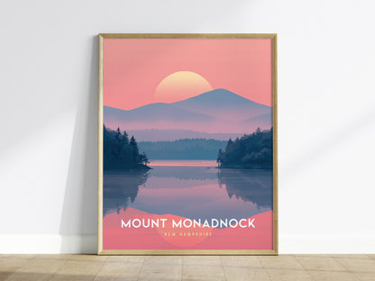 Mount Monadnock Poster | Stunning New Hampshire Sunset Scene | Bring Outdoor Serenity to Your Space