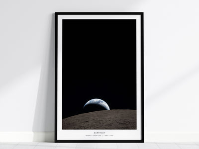 Artemis II NASA Poster | Earthset Moonrise Space Wall Art