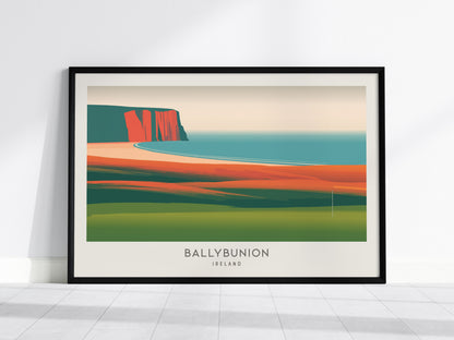 Ballybunion Landscape Matte Border Poster | Ireland Framed or Unframed Golf Wall Art — framed wall art, 24x36 in