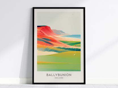 Ballybunion Matte Border Poster | Ireland Golf Course Print & Country Club Decor — framed wall art, 24x36 in