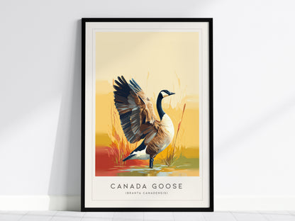 Canada Goose Poster | Majestic Migratory Bird Fine Wall Art — framed wall art, 24x36 in