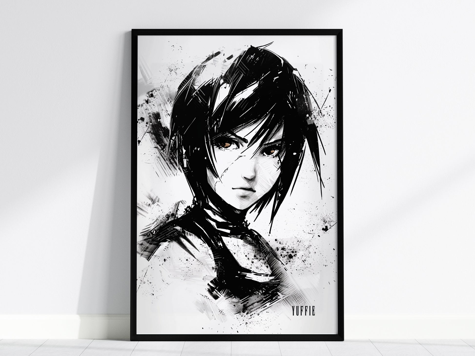 Yuffie Final Fantasy VII fan art poster, Wutai ninja art