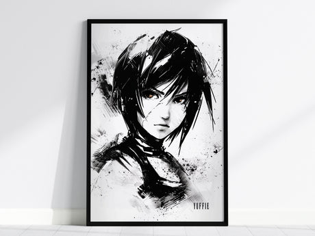Yuffie Final Fantasy VII fan art poster, Wutai ninja art