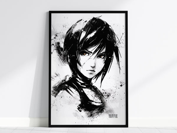 Yuffie Final Fantasy VII fan art poster, Wutai ninja art