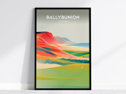 Ballybunion, Ireland Poster | Links Poster & Golfer Gift Wall Art — framed wall art, 24x36 in