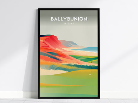 Ballybunion, Ireland Poster | Links Poster & Golfer Gift Wall Art — framed wall art, 24x36 in