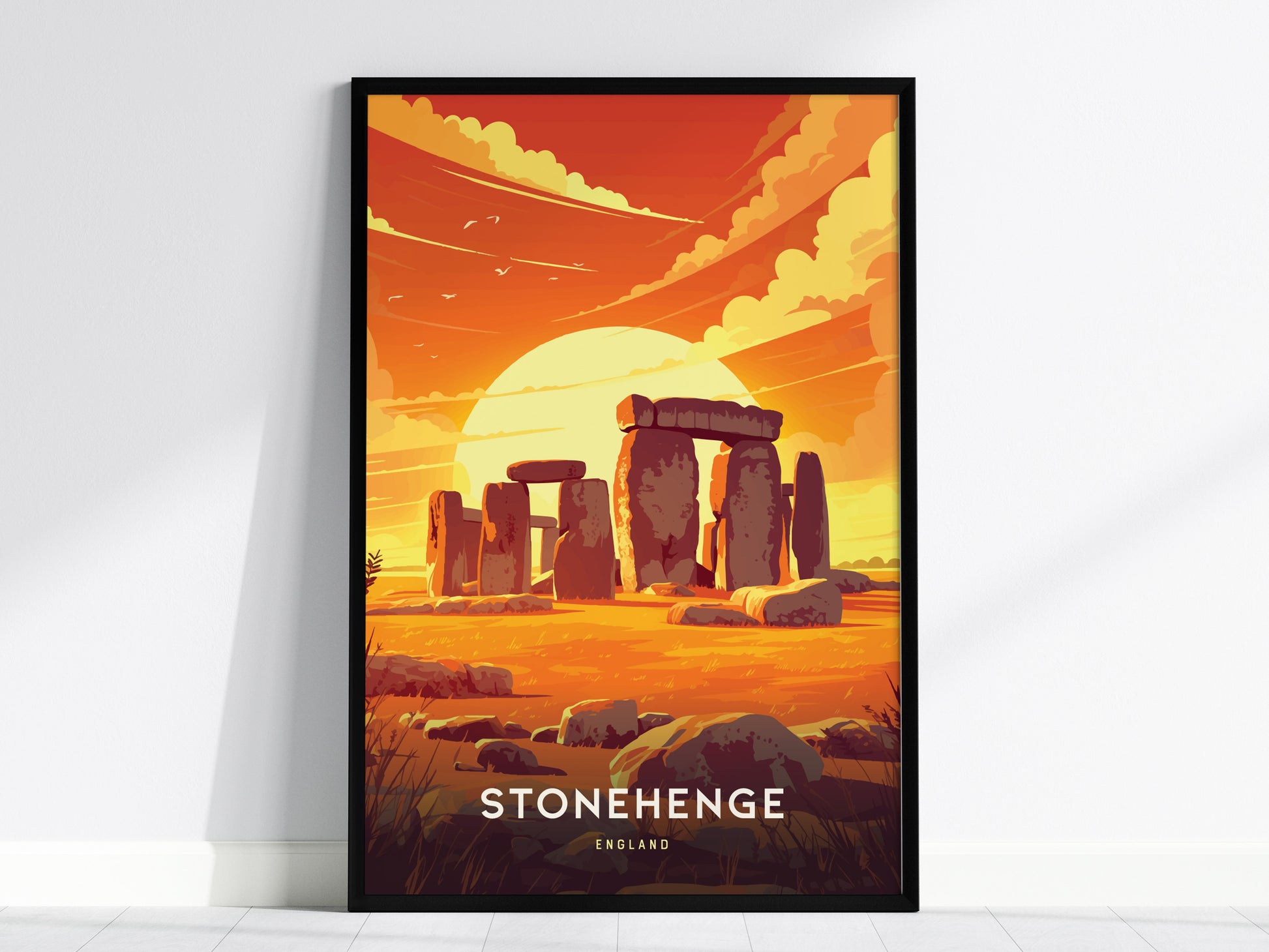 Stonehenge Travel Print | UK England Monoliths Wall Art